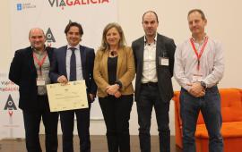 Juan Cividanes con los emprendedores de ViaGalicia